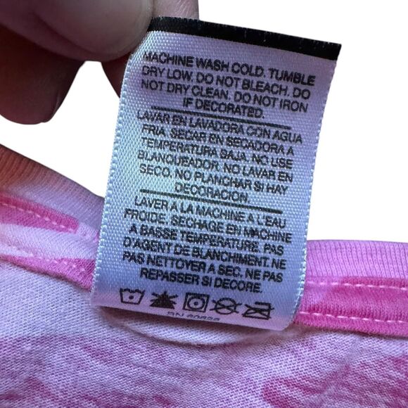 Ted Nugent Womens Pink Camouflage Shirt Size M Camo Fitted T-Shirt Shortsleeve - Picture 5 of 8